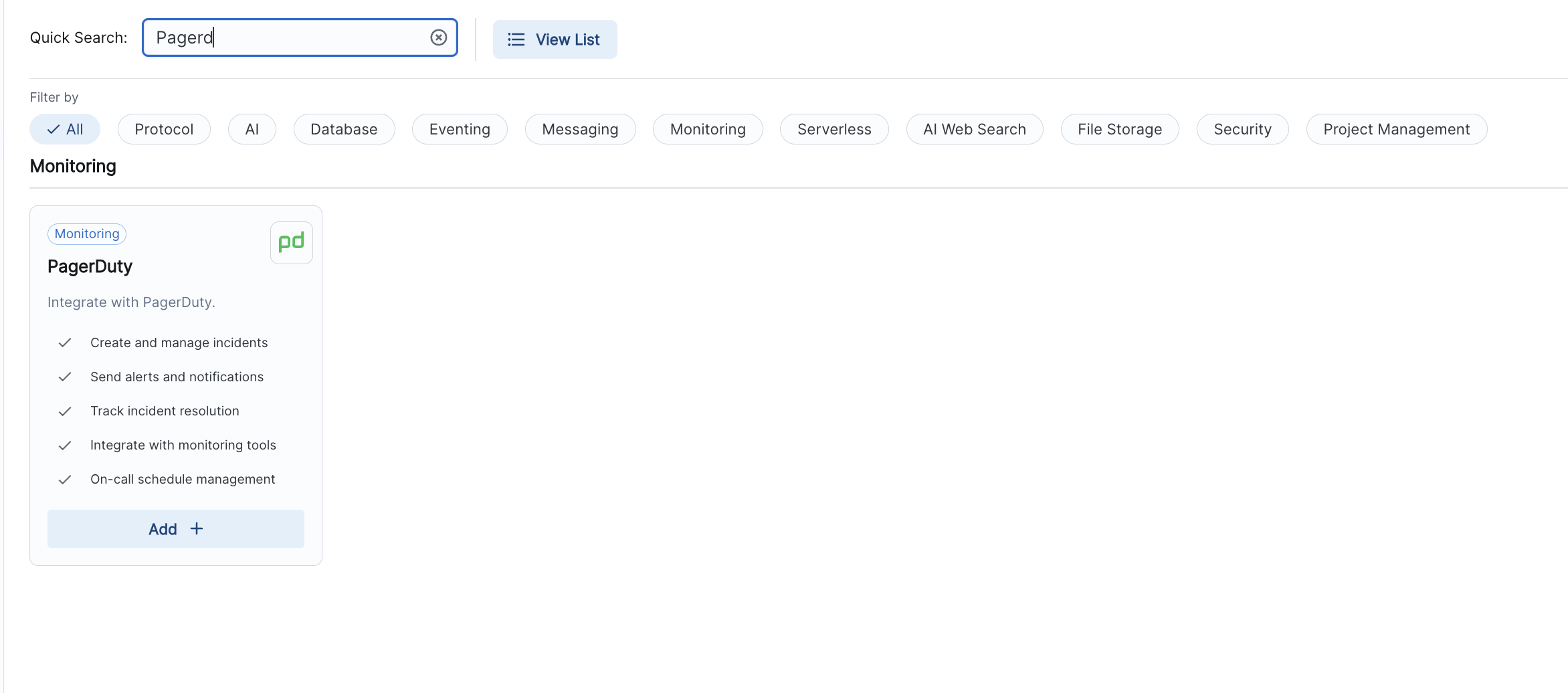 PagerDuty integration setup